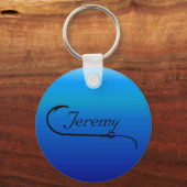 漁師魚釣りフックキーチェーン キーホルダー (正面)