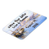 漁師魚釣りボート救イタリデート磁石 マグネット (左側)