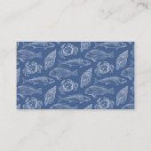 漁師魚釣り船または海産物レストラン 名刺 (裏面)