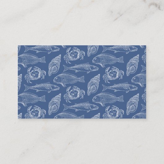 漁師魚釣り船または海産物レストラン 名刺