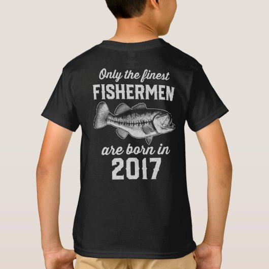 漁師魚釣り誕生日2017年代のギフト Tシャツ (裏面)