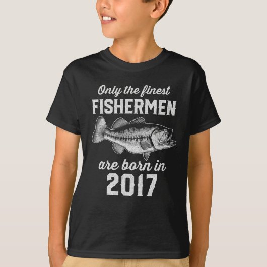 漁師魚釣り誕生日2017年代のギフト Tシャツ (正面)