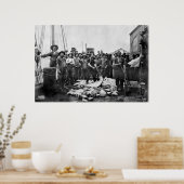 漁師1888ピューゲサウンド – ワシントン ポスター (キッチン)