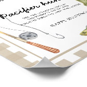 漁師 – おしゃぶり狩りベビーシャワーゲーム ポスター (角)