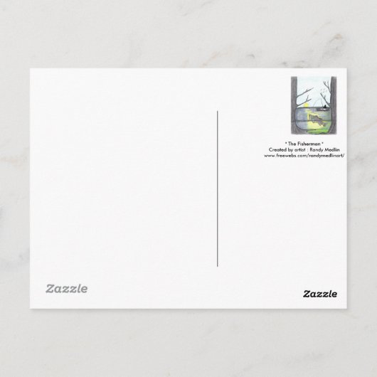 「漁師」のはがき ポストカード (裏面)