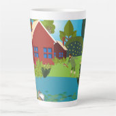 漁師 カフェラテマグ (正面)