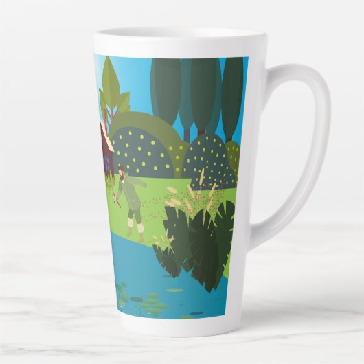 漁師 カフェラテマグ (右)