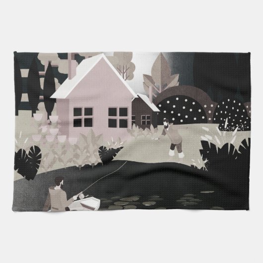 漁師 キッチンタオル (横)