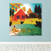 漁師 キャンバスプリント (インサイチュ (ウッドフロア))