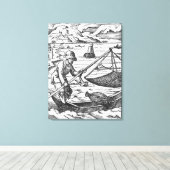 漁師 キャンバスプリント (インサイチュ (ウッドフロア))