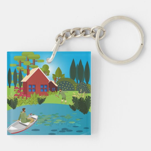 漁師 キーホルダー (裏面)