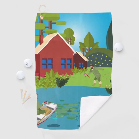 漁師 ゴルフタオル (インサイチュ)