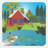 漁師 スクエアシール (正面)