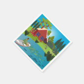 漁師 スタンダードカクテルナプキン (角)