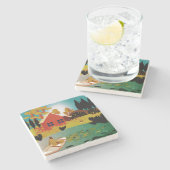 漁師 ストーンコースター (横)