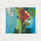 漁師 タペストリー (正面(横))