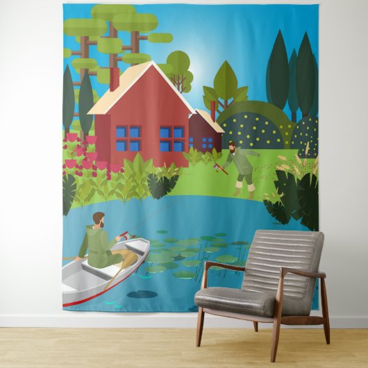 漁師 タペストリー (インサイチュ)