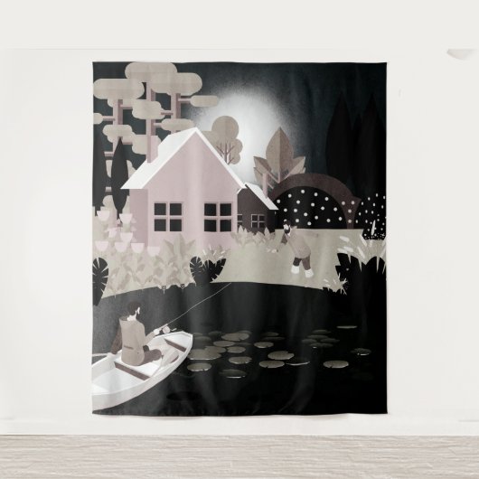 漁師 タペストリー (正面)