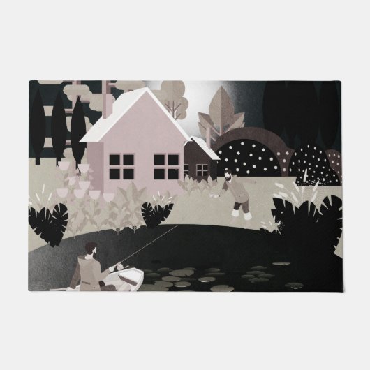 漁師 ドアマット (正面)