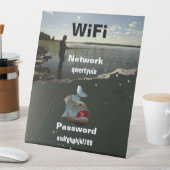 漁師。ハッピー魚釣り 台座サイン (インサイチュ)