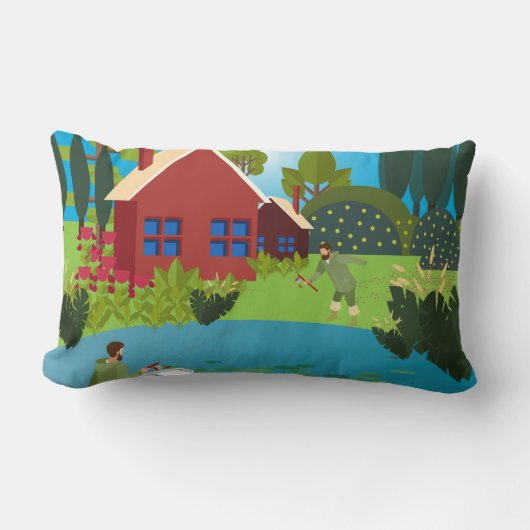 漁師 ランバークッション (正面)