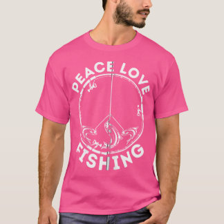 漁師 愛 平和 釣り 釣り人 フィッシャーマン Tシャツ