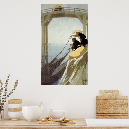 漁師 – Bertha Boynton Lum - 1913 ポスター (キッチン)
