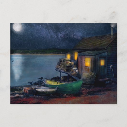 漁師 – The Fisherman's Cabin 1915 ポストカード (正面)