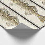 漁師- walleyeのデザインのため ラッピングペーパー (角)