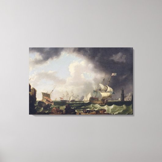 漁業c.1764(帆布油) キャンバスプリント (正面)