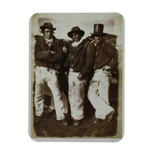 漁民の海岸, c.1843-47 (塩紙プリントから マグネット (縦)