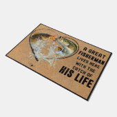 漁素晴らし師が住む ドアマット (アングル)