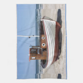 漁船のイメージ キッチンタオル (縦)