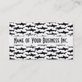 漁船のチャーター/スキューバダイバー-鮫パターン 名刺 (裏面)