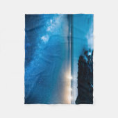 漁船上の銀河の銀河系 フリースブランケット (正面)