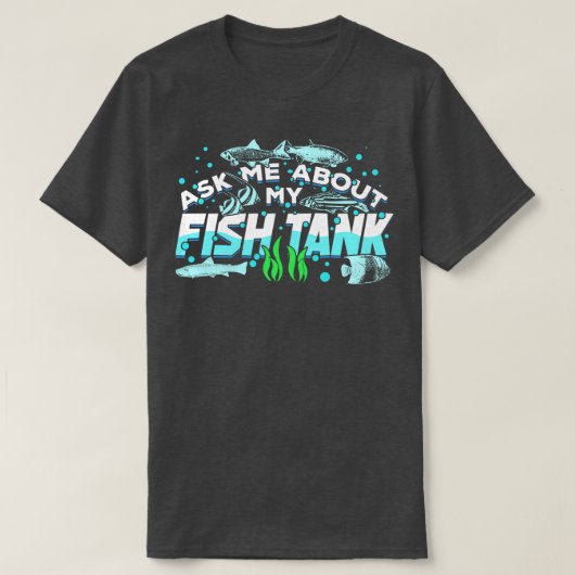 漁船水槽の魚棚漁業者ギフト Tシャツ (デザイン正面)
