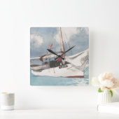 漁船、Key West スクエア壁時計 (ホーム)