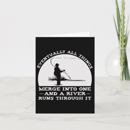 漁走を通る河 カード (正面)