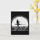 漁走を通る河 カード (黄色い花)