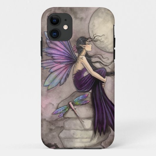 漂う心の妖精とトンボの幻想芸術 Case-Mate iPhoneケース (裏面)