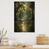 漂う朝 | サイプレス湿地 | ポスター (キッチン)