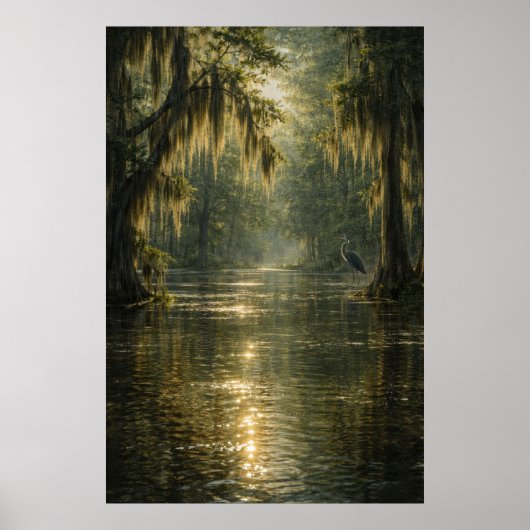 漂う朝 | サイプレス湿地 | ポスター (正面)