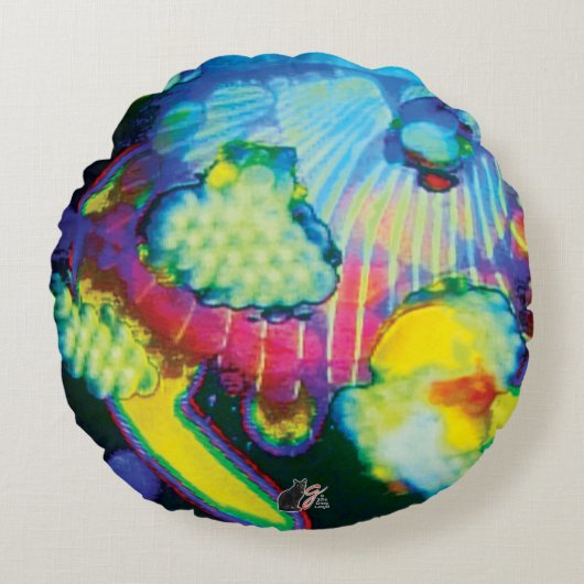 漂う眠り ラウンドクッション (正面)