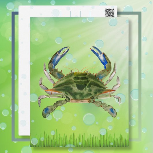 漂流するカニのはがき ポストカード