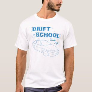 漂流の学校- AE86対カム花冠 Tシャツ