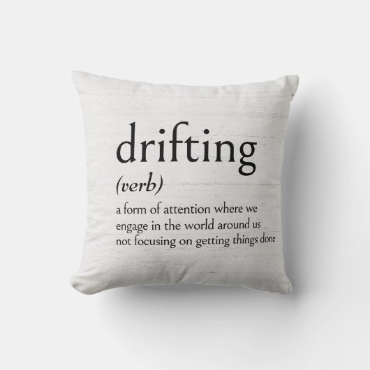 漂流の定義 クッション (正面)