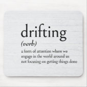 漂流の定義 マウスパッド (正面)