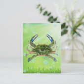 漂流カニ葉書 ポストカード (スタンド正面)