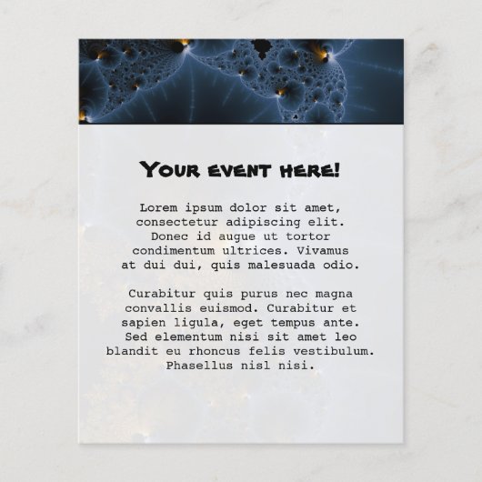 漂流ゼリー – Fractal Art チラシ (正面)