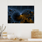 漂流ゼリー – Fractal Art ポスター (キッチン)